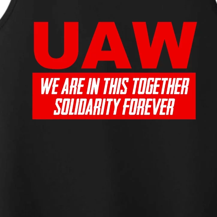 Striking UAW Workers Workers Strike Walkout Gift Performance Tank