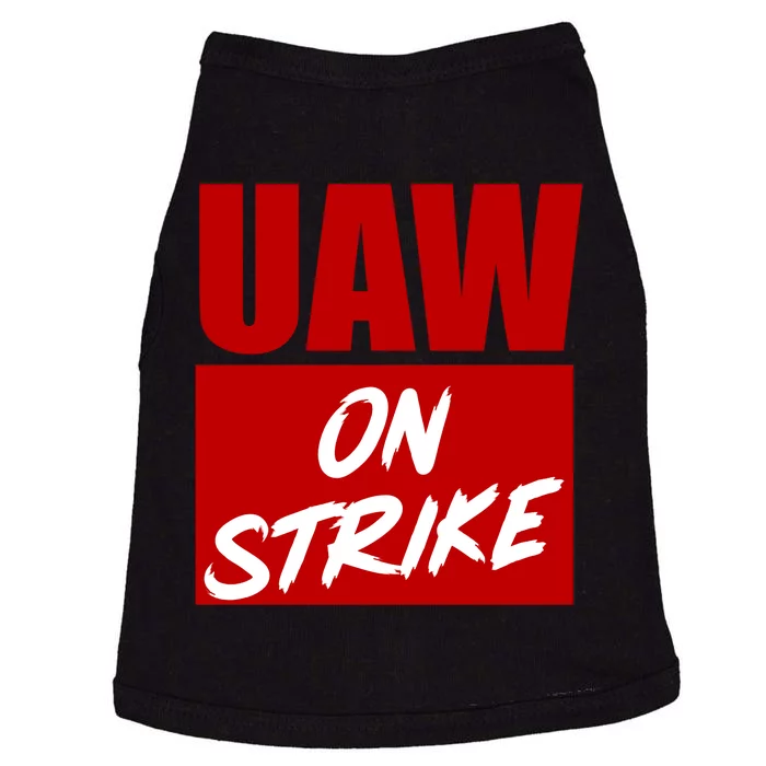 Striking UAW Workers Red Workers Strike Walkout Gift Doggie Tank