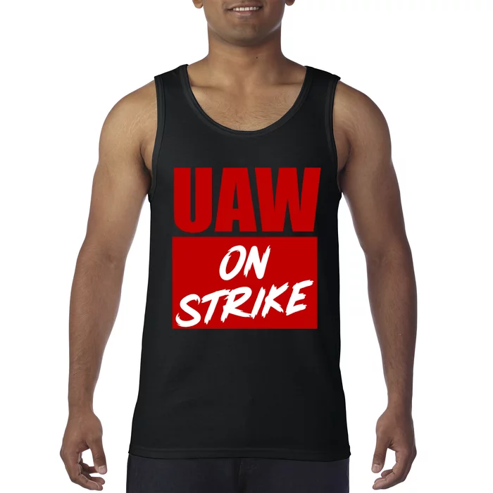 Striking UAW Workers Red Workers Strike Walkout Gift Tank Top