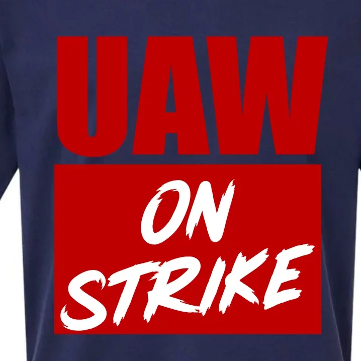 Striking UAW Workers Red Workers Strike Walkout Gift Sueded Cloud Jersey T-Shirt