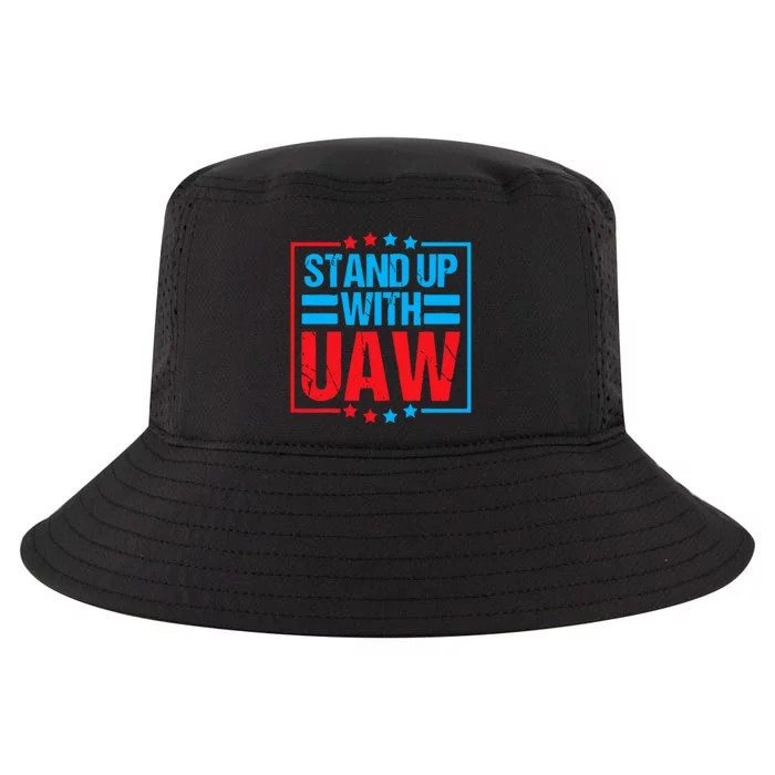 Stand Up With UAW On Strike Red United Auto Worker Cool Comfort Performance Bucket Hat