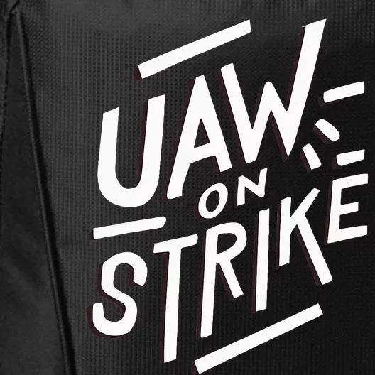 Striking UAW Workers On Strike City Backpack