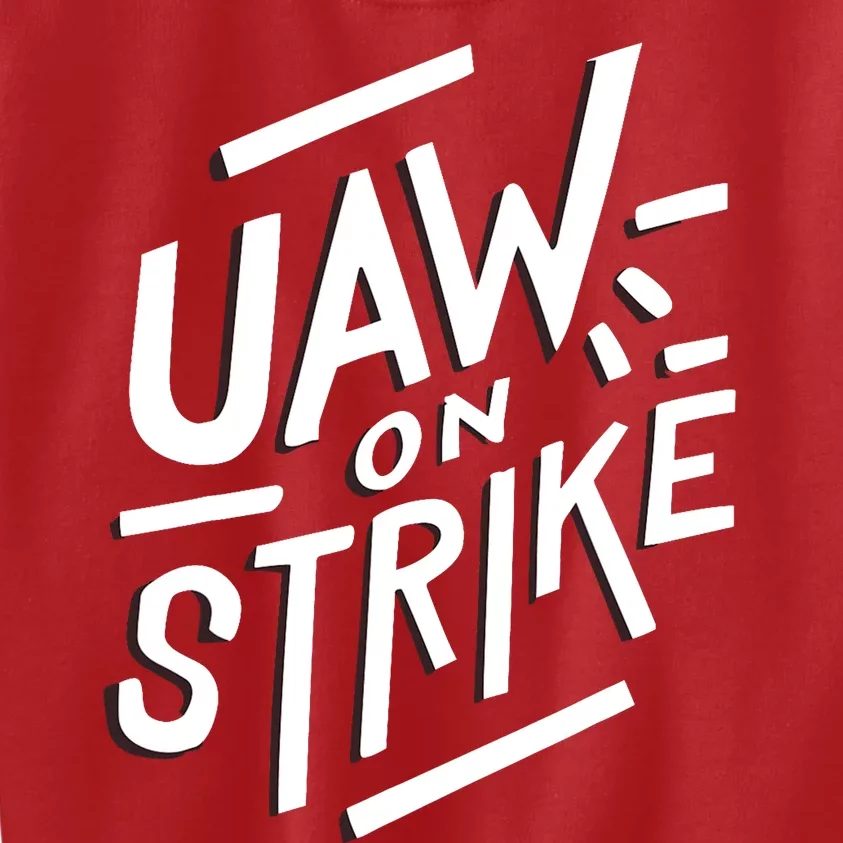 Striking Uaw Workers On Strike Kids Sweatshirt