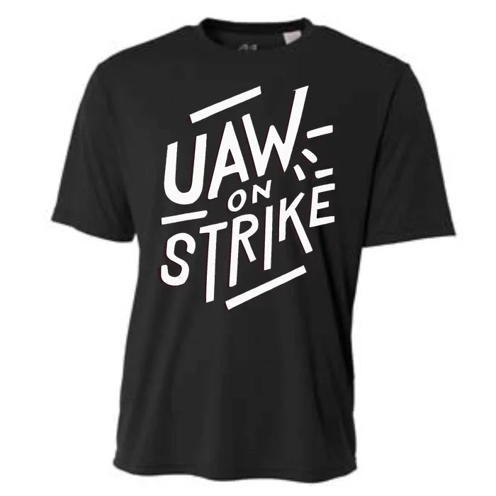 Striking UAW Workers On Strike Cooling Performance Crew T-Shirt