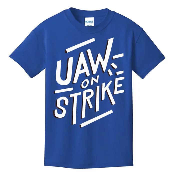 Striking UAW Workers On Strike Kids T-Shirt