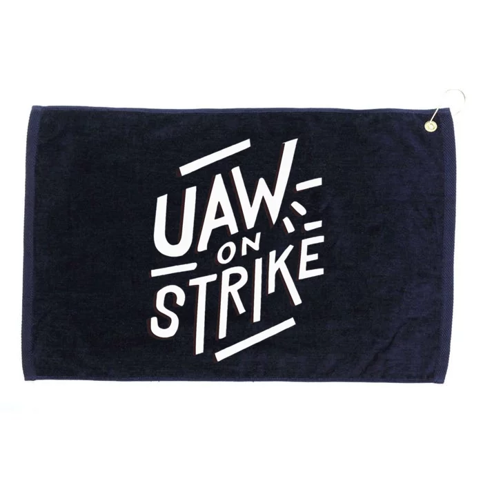 Striking UAW Workers On Strike Grommeted Golf Towel