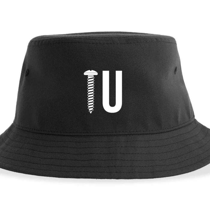 Screw U You Funny Rude Humor Sustainable Bucket Hat