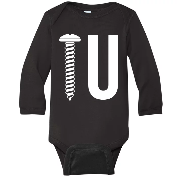 Screw U You Funny Rude Humor Baby Long Sleeve Bodysuit