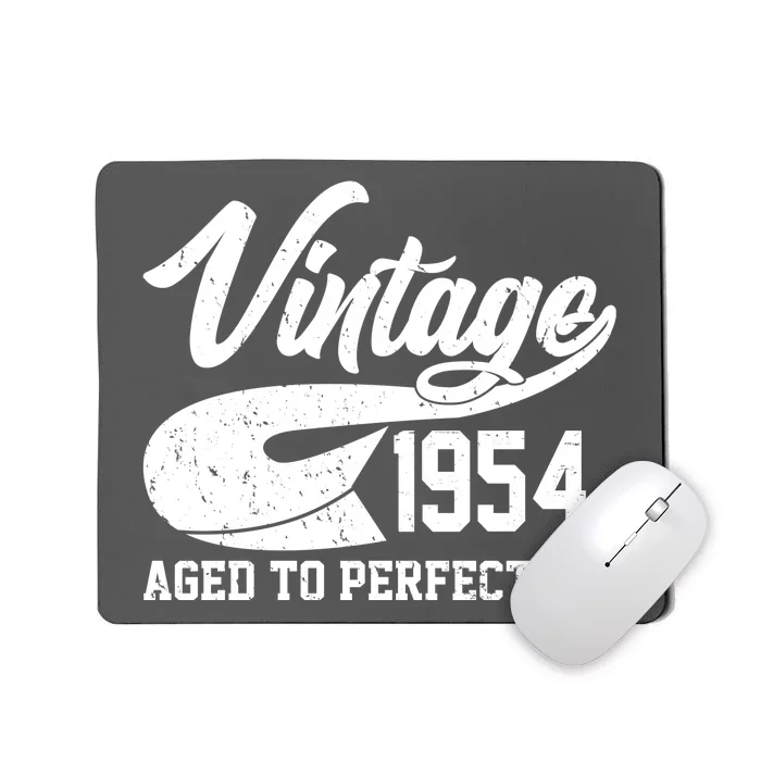 Sporty Vintage 1954 Aged To Perfection 70th Birthday Mousepad