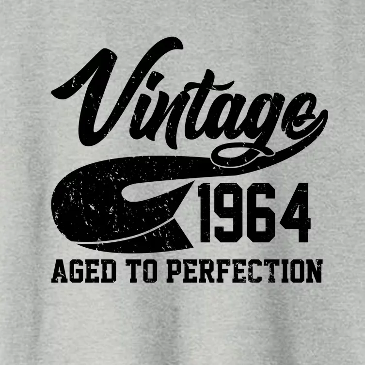 Sporty Vintage 1964 Aged To Perfection 60th Birthday Women's Crop Top Tee