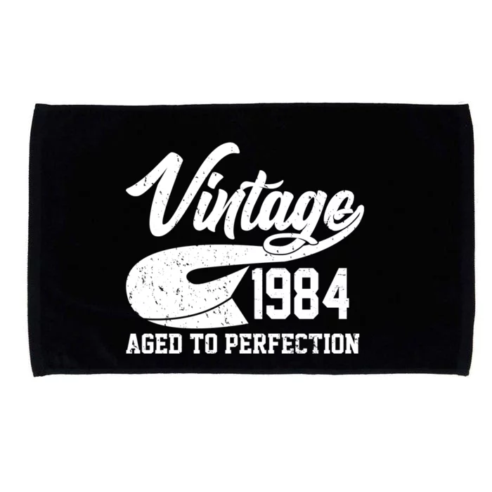 Sporty Vintage 1984 Aged To Perfection 40th Birthday Microfiber Hand Towel