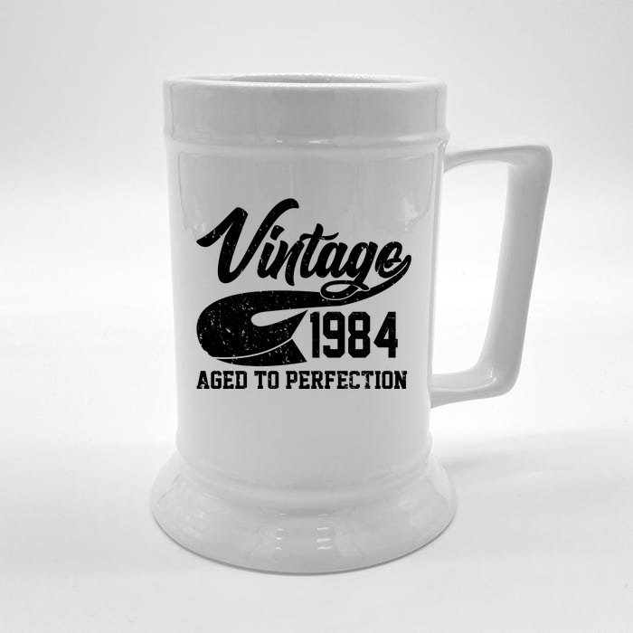 Sporty Vintage 1984 Aged To Perfection 40th Birthday Front & Back Beer Stein