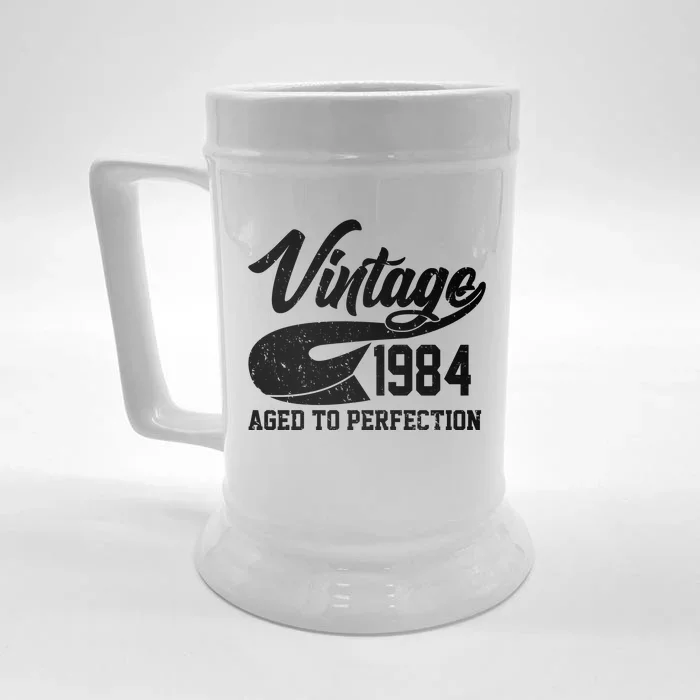 Sporty Vintage 1984 Aged To Perfection 40th Birthday Front & Back Beer Stein