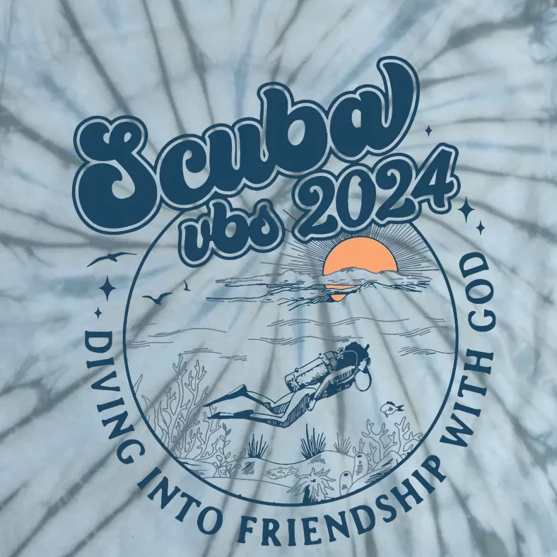 Scuba Vbs 2024 Diving Into Friendship With God Underwater Tie-Dye T-Shirt