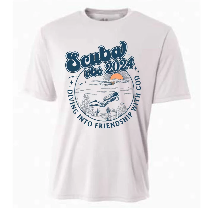 Scuba Vbs 2024 Diving Into Friendship With God Underwater Cooling Performance Crew T-Shirt