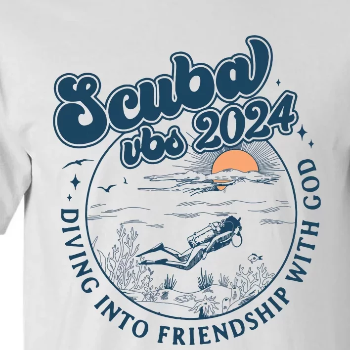 Scuba Vbs 2024 Diving Into Friendship With God Underwater Tall T-Shirt