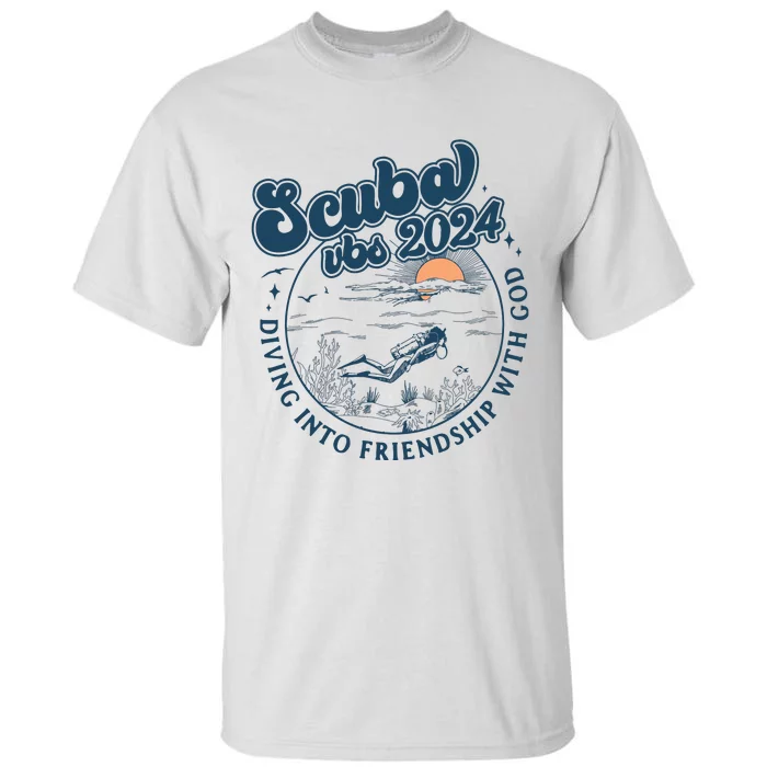 Scuba Vbs 2024 Diving Into Friendship With God Underwater Tall T-Shirt