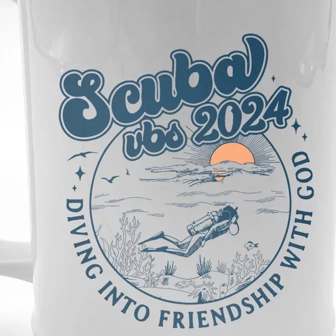 Scuba Vbs 2024 Diving Into Friendship With God Underwater Front & Back Beer Stein