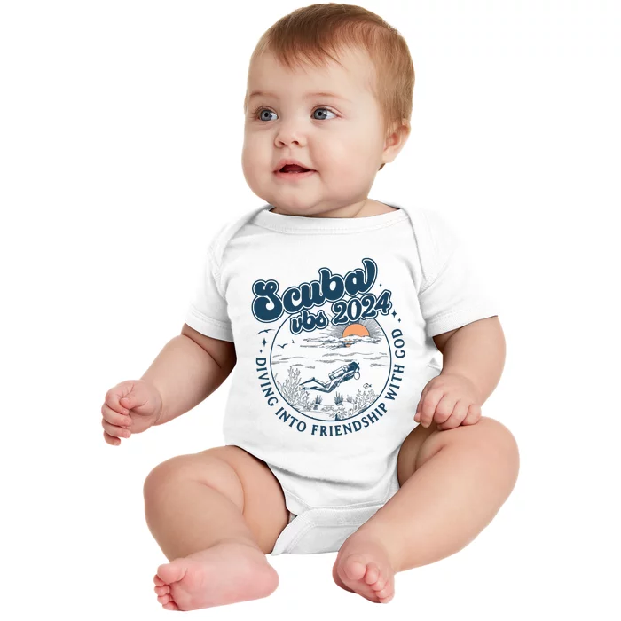 Scuba Vbs 2024 Diving Into Friendship With God Underwater Baby Bodysuit