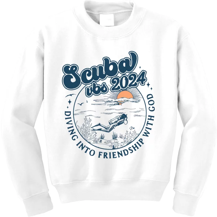 Scuba Vbs 2024 Diving Into Friendship With God Underwater Kids Sweatshirt