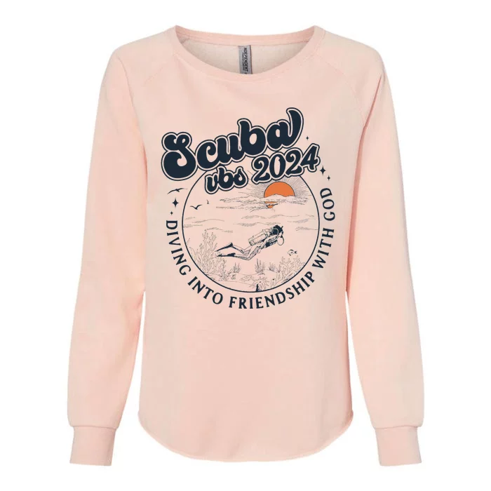 Scuba Vbs 2024 Diving Into Friendship Womens California Wash Sweatshirt