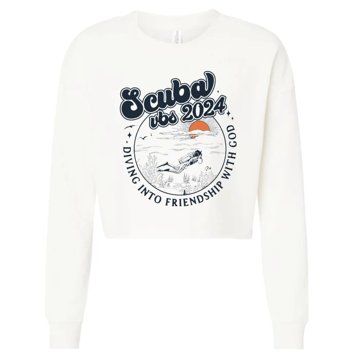 Scuba Vbs 2024 Diving Into Friendship Cropped Pullover Crew