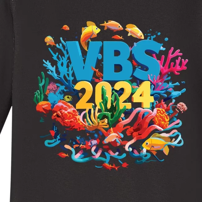 Scuba Vbs 2024 Vacation Bible School Diving Into Friendship Baby Long Sleeve Bodysuit