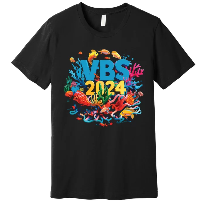 Scuba Vbs 2024 Vacation Bible School Diving Into Friendship Premium T-Shirt