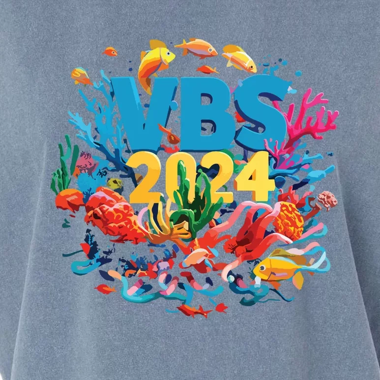 Scuba Vbs 2024 Vacation Bible School Diving Into Friendship Garment-Dyed Women's Muscle Tee