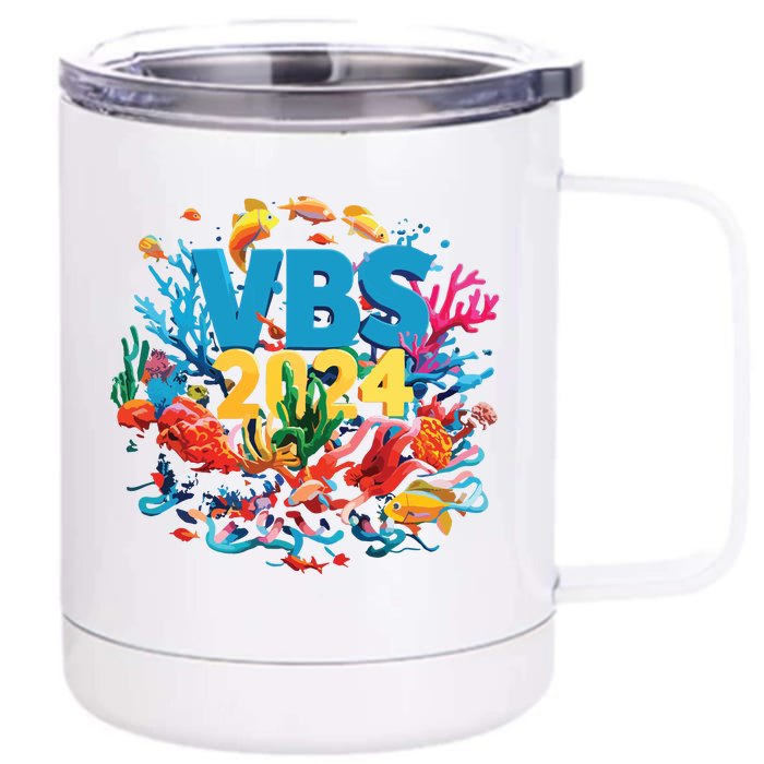 Scuba Vbs 2024 Vacation Bible School Diving Into Friendship Front & Back 12oz Stainless Steel Tumbler Cup