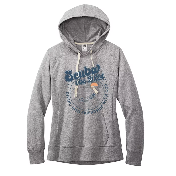 Scuba Vbs 2024 Diving Into Friendship With God Underwater Women's Fleece Hoodie