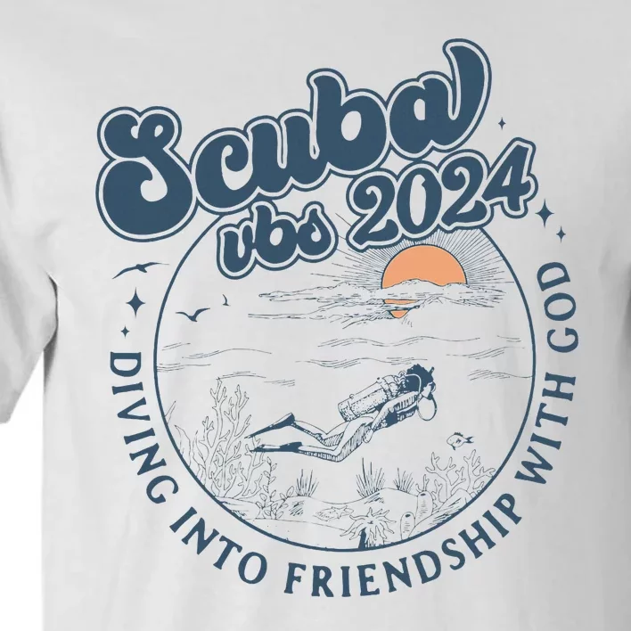 Scuba Vbs 2024 Diving Into Friendship With God Underwater Tall T-Shirt