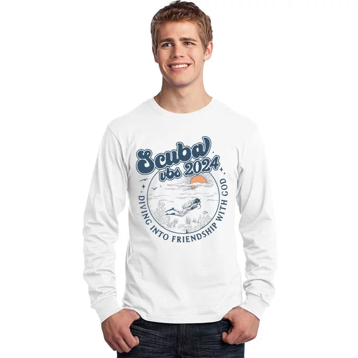 Scuba Vbs 2024 Diving Into Friendship With God Underwater Tall Long Sleeve T-Shirt