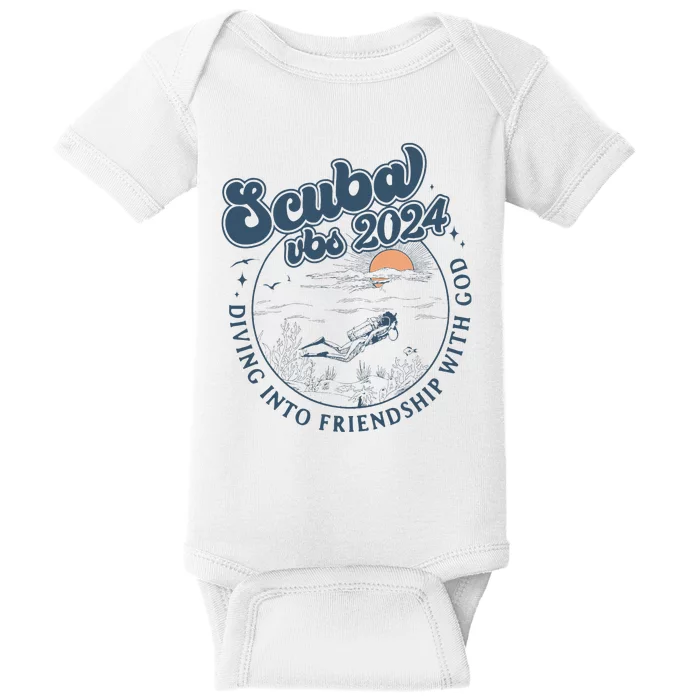 Scuba Vbs 2024 Diving Into Friendship With God Underwater Baby Bodysuit