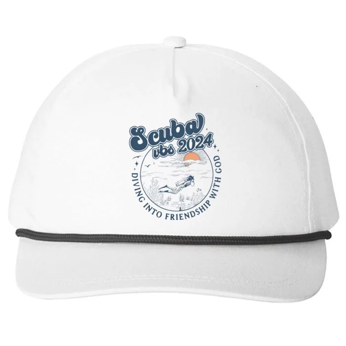 Scuba Vbs 2024 Diving Into Friendship With God Underwater Snapback Five-Panel Rope Hat