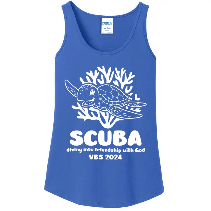 Scuba Vbs 2024 Diving Into Friendship With God Christian Gift Ladies Essential Tank