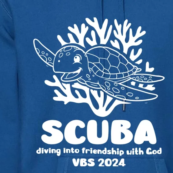 Scuba Vbs 2024 Diving Into Friendship With God Christian Gift Premium Hoodie