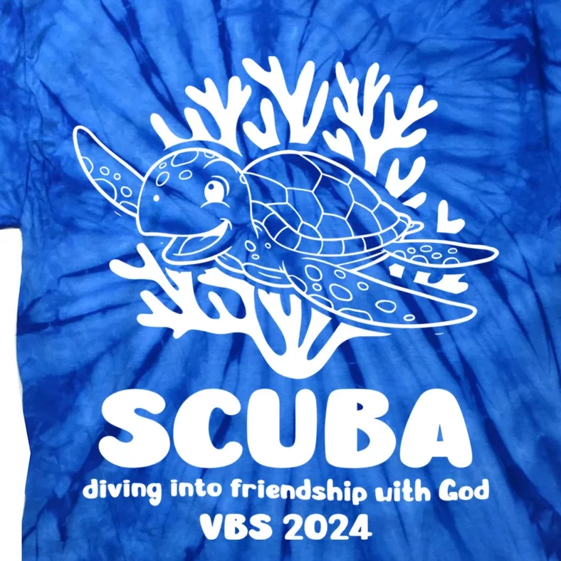 Scuba Vbs 2024 Diving Into Friendship With God Christian Gift Tie-Dye T-Shirt