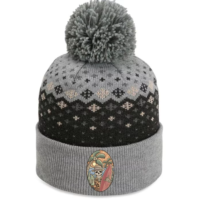 Skeleton Vacation The Baniff Cuffed Pom Beanie