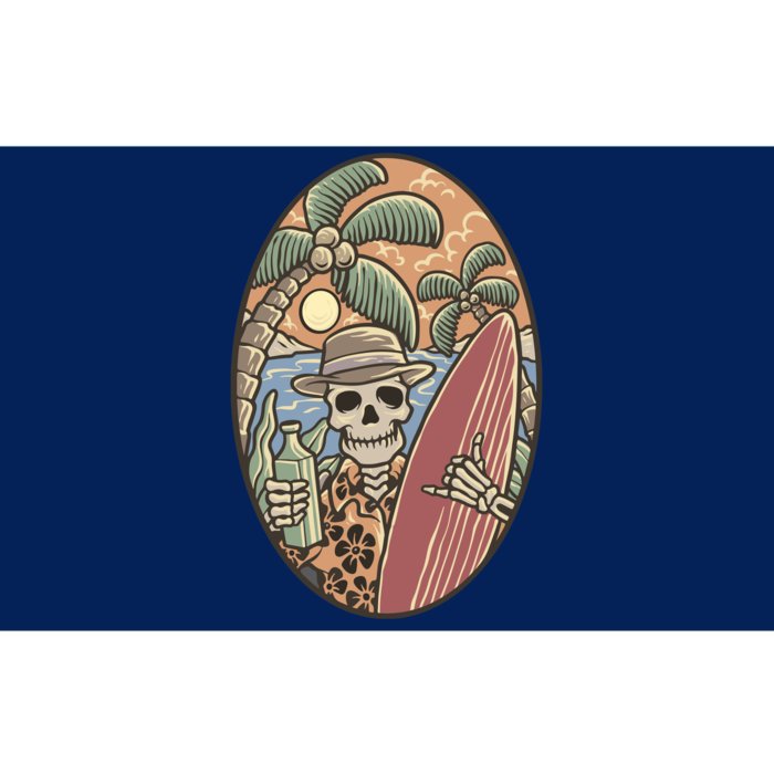 Skeleton Vacation Bumper Sticker