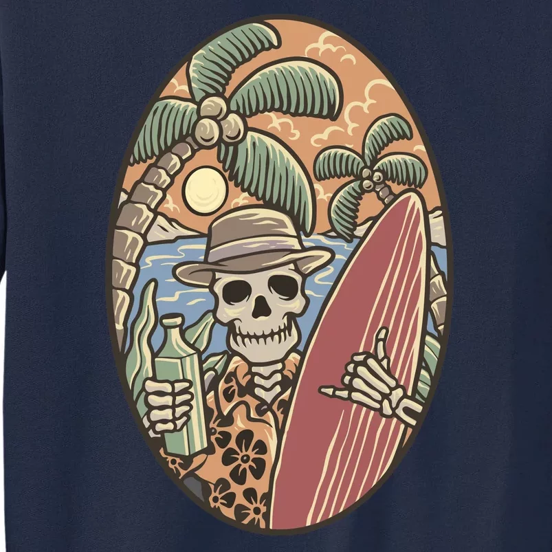 Skeleton Vacation Tall Sweatshirt