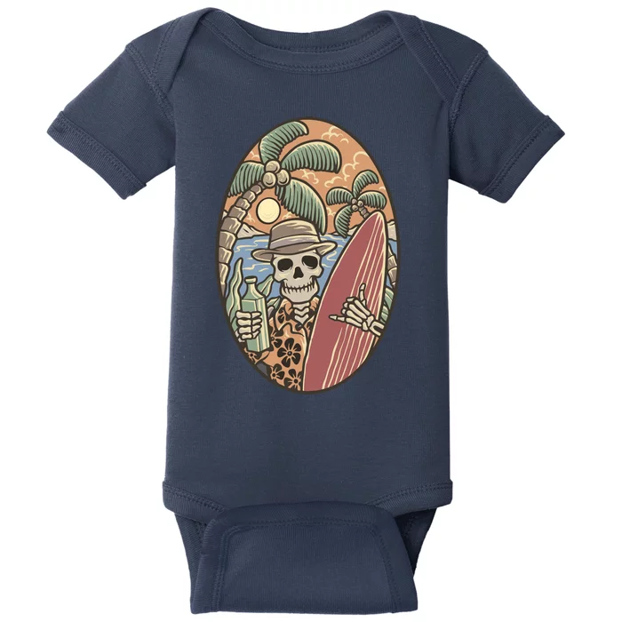 Skeleton Vacation Baby Bodysuit