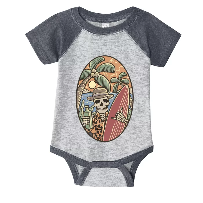 Skeleton Vacation Infant Baby Jersey Bodysuit