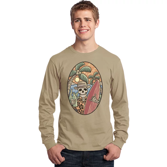 Skeleton Vacation Long Sleeve Shirt