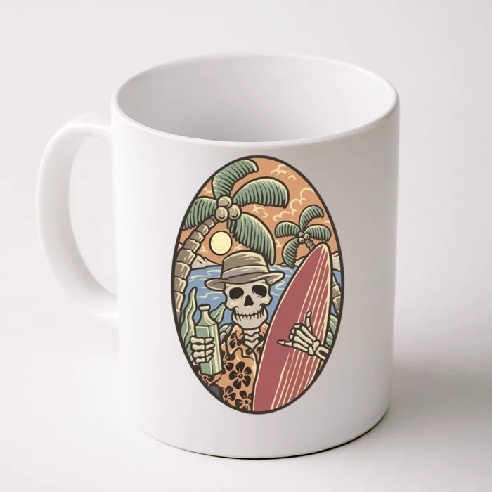 Skeleton Vacation Front & Back Coffee Mug