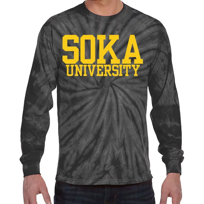 Soka Vintage Arch University Tie-Dye Long Sleeve Shirt