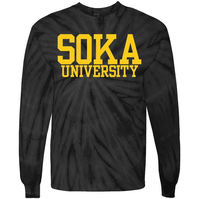 Soka Vintage Arch University Tie-Dye Long Sleeve Shirt