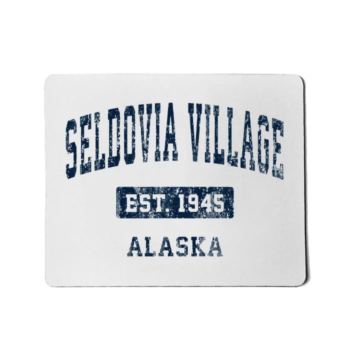 Seldovia Village Alaska Ak Vintage Sports Established Mousepad