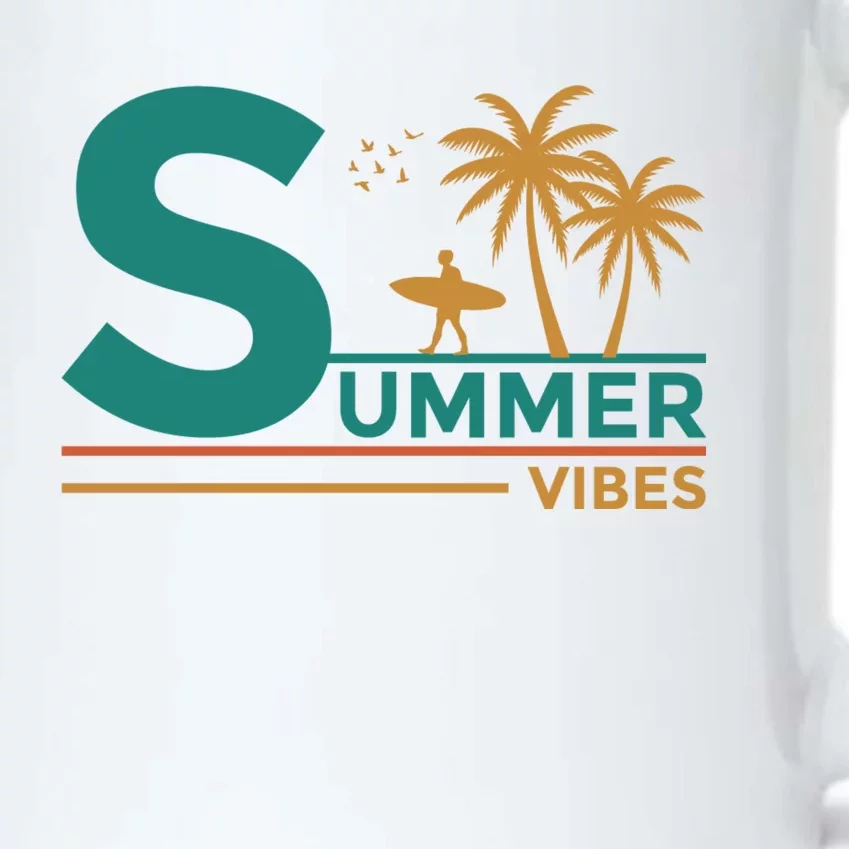 Summer Vibes Adventure Graphic Black Color Changing Mug