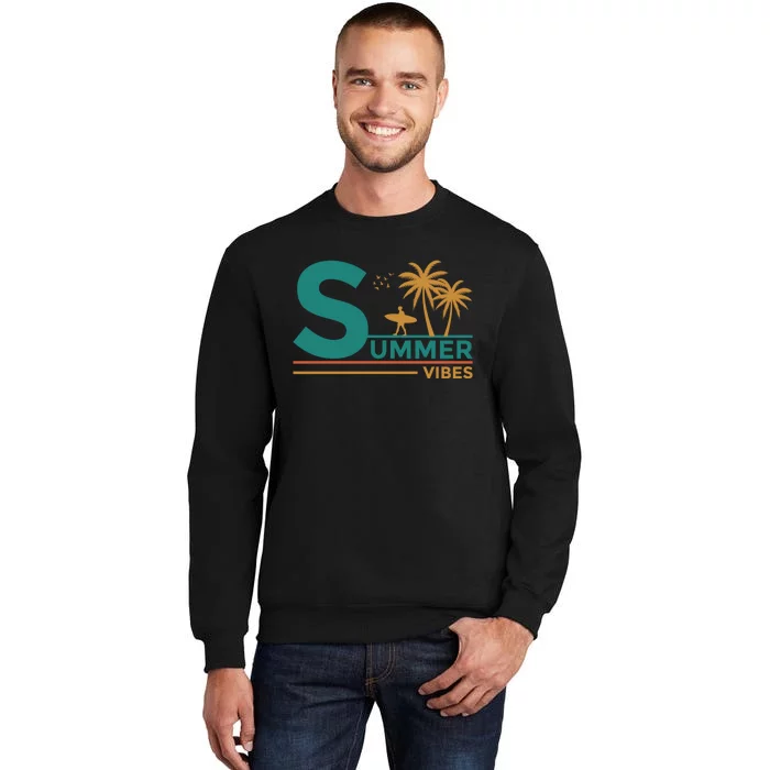 Summer Vibes Adventure Graphic Tall Sweatshirt